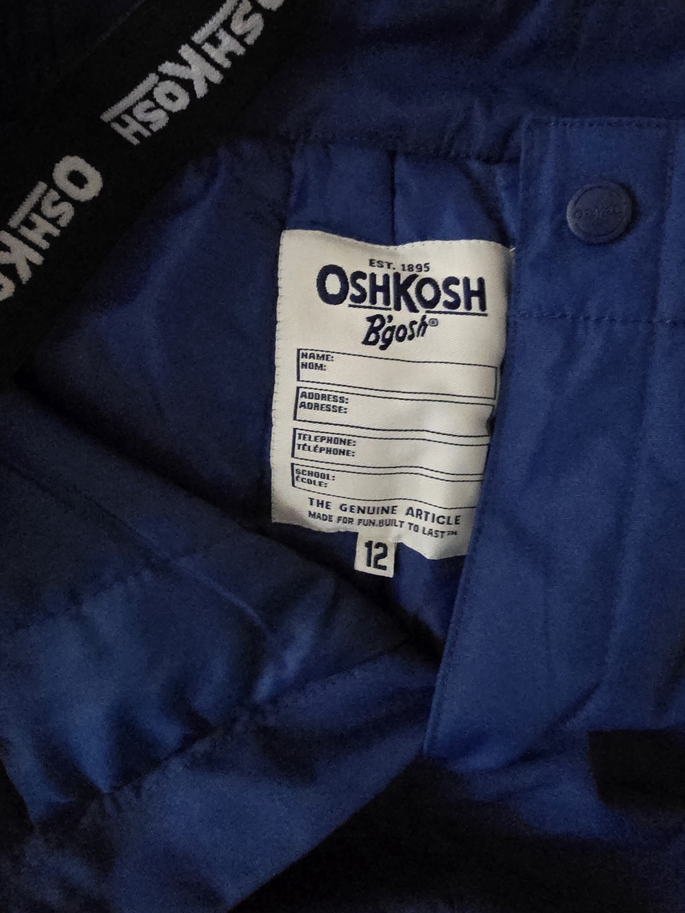 OshKosh B'gosh Navy Blue Kids Overalls